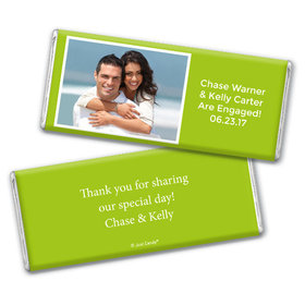 Engagement Party Favor Personalized Chocolate Bar Photo