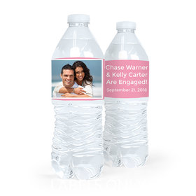 Personalized Engagement Snapshot Water Bottle Sticker Labels (5 Labels)
