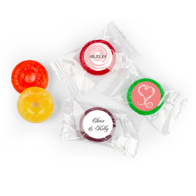 Rehearsal Dinner Personalized LifeSavers 5 Flavor Hard Candy Swirled Hearts (300 Pack)