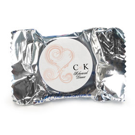Rehearsal Dinner Personalized York Peppermint Patties Swirled Hearts