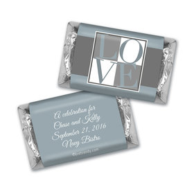 Rehearsal Dinner Personalized Hershey's Miniatures Pop Art Love Square