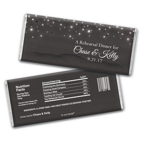 Rehearsal Dinner Personalized Chocolate Bar Starry Sky