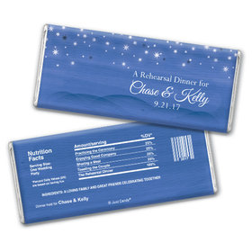 Rehearsal Dinner Personalized Chocolate Bar Starry Sky