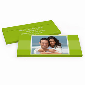 Deluxe Personalized Rehearsal Dinner Photo Chocolate Bar in Gift Box