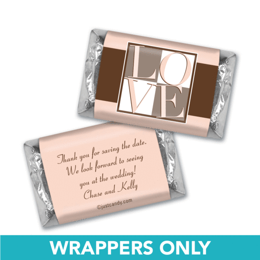 Personalized Save the Date Favors Mini Wrappers