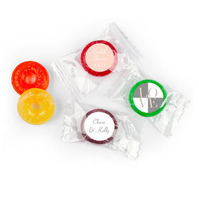 Bridal Shower Favor Personalized Life Savers 5 Flavor Hard Candy Pop Art Square Love
