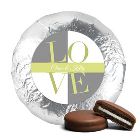 Bridal Shower Favor Chocolate Covered Oreos Pop Art Square Love