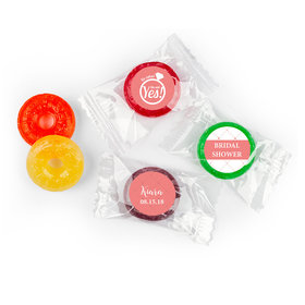 Bridal Shower Favor Personalized Life Savers 5 Flavor Hard Candy She Said Yes! Ring