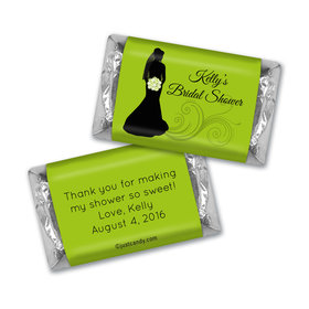 Bridal Shower Favor Personalized Hershey's Miniatures Bride Silhouette