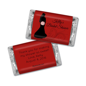 Bridal Shower Favor Personalized Hershey's Miniatures Wrappers Bride Silhouette