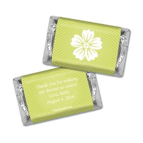 Bridal Shower Favor Personalized Hershey's Miniatures Wrappers Flower Border