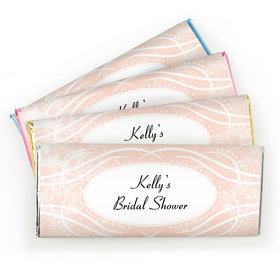 Bridal Shower Favor Personalized Chocolate Bar Winter Snow Squiggle