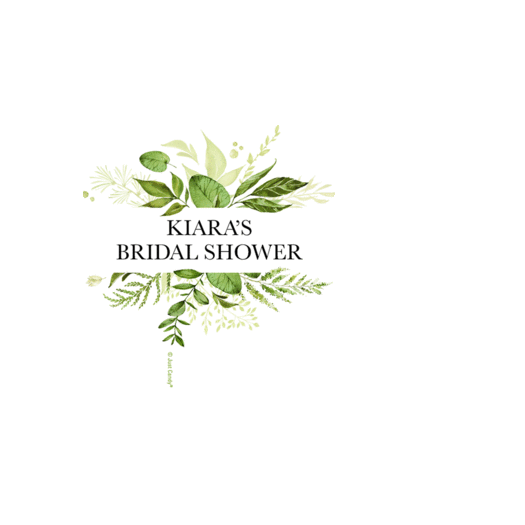 Personalized Bridal Shower Botanical Quatrefoil Sticker for Bento Box