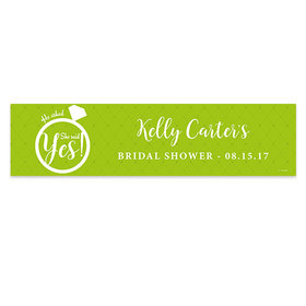 Personalized Bridal Shower She Said Yes 5 Ft. Banner