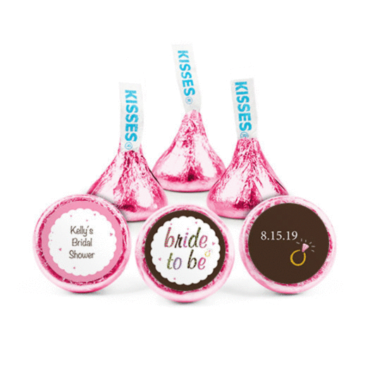 Personalized Bridal Shower Bride to Be Hershey's Kisses - pack of 50