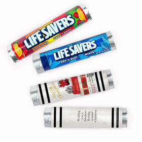 Personalized Christmas Holiday Chic Lifesavers Rolls (20 Rolls)