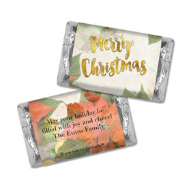 Personalized Christmas Holly Mini Wrappers