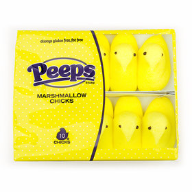 Marshmallow PEEPS Yellow Chicks - 10 pack