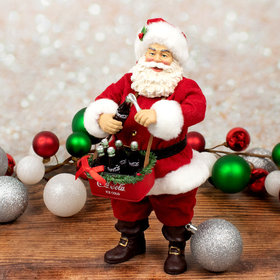 Santa Opening Coke Tabletop Ornament