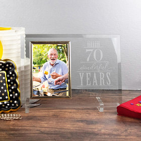 Personalized Wonderful Years Picture Frame