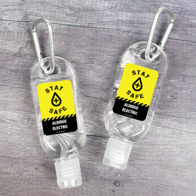 Hand Sanitizer with Carabiner Stay Safe Construction 1 fl. oz bottle