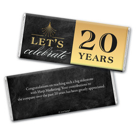 Employee Anniversary Personalized Chocolate Bar Let's Celebrate