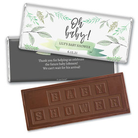 Baby Shower Personalized Embossed Chocolate Bar Oh Baby
