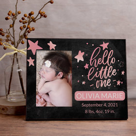 Personalized Hello Little One Pink Picture Frame