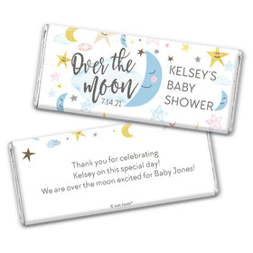 Baby Shower Personalized Chocolate Bar Over the Moon
