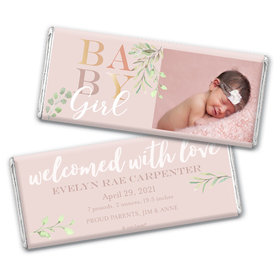 Baby Shower Personalized Chocolate Bar Baby Girl