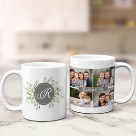 Personalized Family Name Photo Collage 11oz Mug Empty