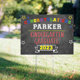 Personalized Kindergarten Graduation Yard Sign