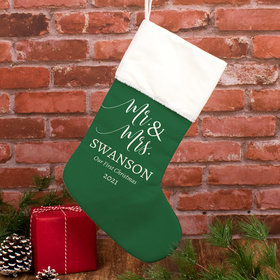 Personalized Stocking Mr. & Mrs.