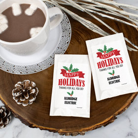 Personalized Christmas Hot Cocoa - Holly Happy Holidays