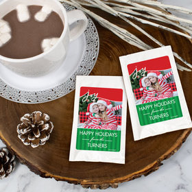 Personalized Christmas Hot Cocoa - Happy Holidays Photo
