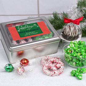 Personalized Christmas Ugly Sweater Holiday Treat Tin