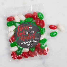 Personalized Glory to God in the Highest Candy Bag with JC Chocolate Minis