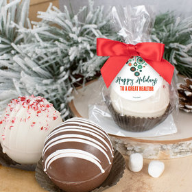 Personalized Christmas Hot Chocolate Bomb - Stars and Snowflakes