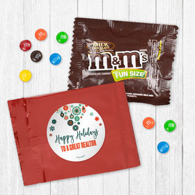 Personalized Christmas Stars and Snowflakes Milk Chocolate M&Ms