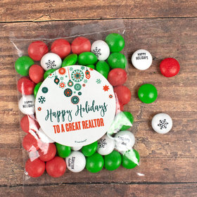 Personalized Christmas Stars Snowflakes Candy Bag with JC Chocolate Minis