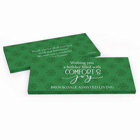 Deluxe Personalized Christmas Comfort and Joy Candy Bar Cover
