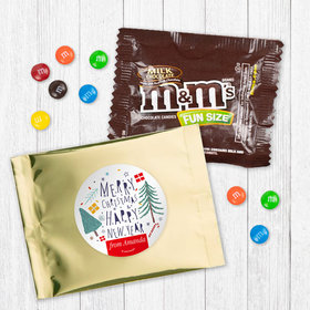 Personalized Nordic Christmas Milk Chocolate M&Ms