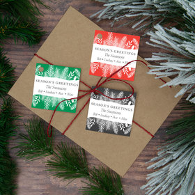 Personalized Seasons Greetings Gift Tags (24 Pack)