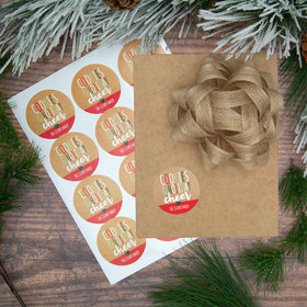 Personalized Cookies & Holiday Cheer Labels (72 Pack)