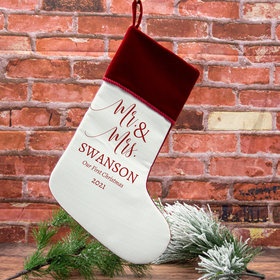 Personalized Stocking Mr. & Mrs. Tan