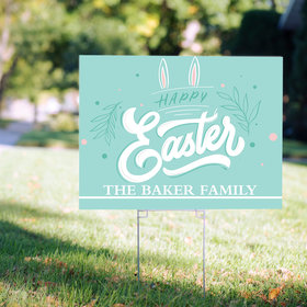 Personalized Happy Easter Yard Sign