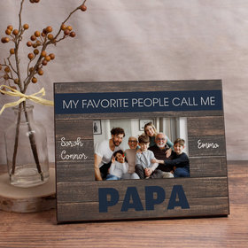 Personalized My Favorite People Call Me Papa (3) Picture Frame