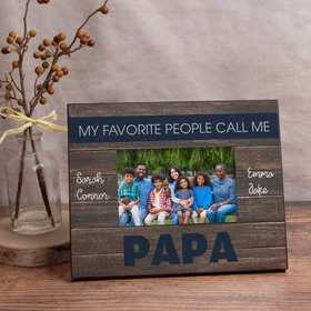 Personalized My Favorite People Call Me Papa (4) Picture Frame