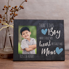 Personalized This Boy Stole my Heart Picture Frame
