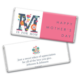 Personalized Mother's Day M is for Mom Chocolate Bar & Wrapper